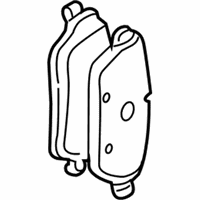 OEM 2018 BMW i3s Front Disc Brake Pad Set - 34-10-6-884-267