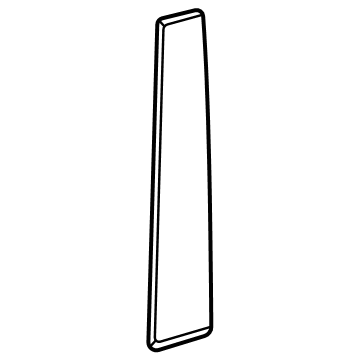 OEM 2021 Nissan Rogue Cover-Rear Door Sash, RH - 822D2-6RA0A