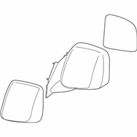OEM 2013 Nissan NV200 Mirror - Skull Cap RH - 96301-3LM0B