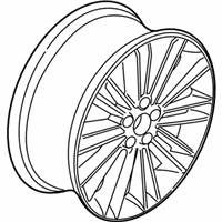 OEM Ford Police Responder Hybrid Wheel, Alloy - GS7Z-1K007-D