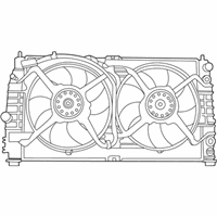 OEM Chrysler LHS Cooling Fan Assembly - 4596402AA