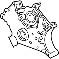 OEM 2006 BMW X5 Timing Case Cover, Bottom - 11-14-7-533-686
