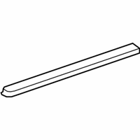 OEM 2011 Lexus LS460 Weatherstrip, Rear Door Glass, Inner RH - 68173-50020