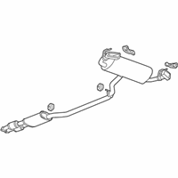 OEM Cadillac XT5 MUFFLER ASM-EXH (W/ EXH AFTERTREATMENT) - 85513031