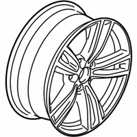 OEM 2015 BMW 435i Gran Coupe Light Alloy Rim Ferricgrey - 36-11-7-846-781