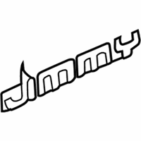 OEM 1997 GMC Jimmy Lower Molding - 15700054