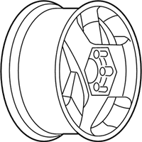 OEM Oldsmobile Bravada Wheel Rim-17X7 Aluminum Polished - 9593400