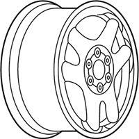 OEM GMC Envoy Wheel-17X7 50Mm Outside 127X6 Bellcrank - 9597662