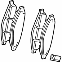 OEM Chrysler Pacifica Front Disc Brake Pad Kit - 5134358AA