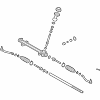 OEM 2021 Hyundai Santa Fe Gear Assembly-Steering - 56500-S2500