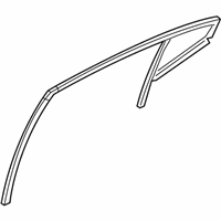 OEM 2020 Hyundai Elantra Run Assembly-Rear Door Window Glass LH - 83531-F2000