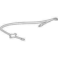 OEM 1995 BMW 740i Plus Pole Battery Cable - 12-42-1-742-832