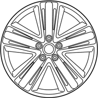 OEM 2022 Infiniti Q50 Rear Wheel Rim Red - D0C00-4HK9B