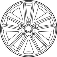 OEM 2014 Infiniti Q50 Aluminum Wheel - D0C00-4GC3A