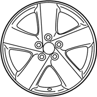 OEM 2010 Lexus LS460 Wheel, Disc Chrome P - 4261A-50210