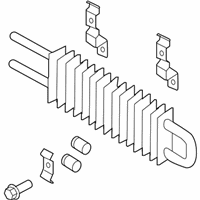 OEM 2012 Infiniti M56 Oil Cooler Assembly - Power Steering - 49790-1MA2A