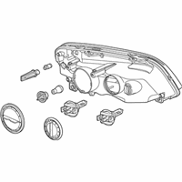 OEM 2017 Chevrolet Caprice Composite Headlamp - 92245554