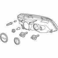 OEM 2011 Chevrolet Caprice Composite Headlamp - 92245554