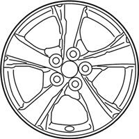 OEM 2012 Toyota Corolla Wheel, Alloy - 42611-12C10