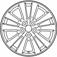 OEM 2009 Toyota Corolla Wheel, Alloy - 42611-12C00