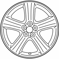 OEM 2012 Toyota Corolla Wheel, Alloy - 42611-02A20