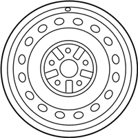 OEM 2010 Toyota Corolla Wheel, Steel - 42611-12B70