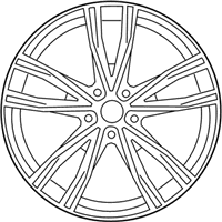 OEM 2022 BMW 840i Disk Wheel, Light Alloy, In - 36-11-8-072-028