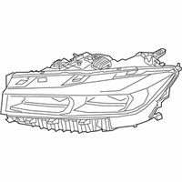 OEM BMW 750i xDrive HEADLIGHT, LASER LIGHT, LEFT - 63-11-9-450-235