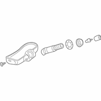 OEM 2017 Chevrolet Equinox Tire Pressure Sensor - 19332370