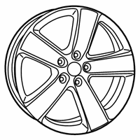 OEM 2019 Jeep Grand Cherokee Wheel-Aluminum - 5XV75RXFAC