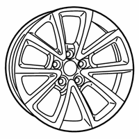 OEM 2019 Jeep Grand Cherokee Aluminum Wheel - 6DE301D2AB