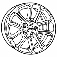 OEM 2021 Jeep Grand Cherokee Aluminum Wheel - 6XJ072XFAA