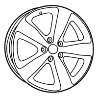 OEM 2019 Jeep Grand Cherokee Aluminum Wheel - 5XL06MA7AA