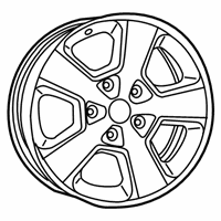 OEM 2016 Jeep Grand Cherokee Aluminum Wheel - 1VH39GSAAD