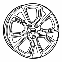 OEM 2014 Jeep Grand Cherokee Wheel-Aluminum - 68224621AB