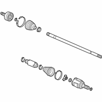 OEM 2012 Honda Insight Driveshaft Assembly, Passenger Side - 44305-TF0-N01