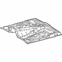 OEM Toyota Land Cruiser Front Floor Pan - 58111-60A40