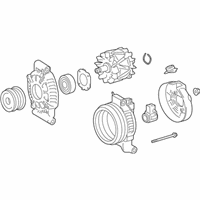 OEM 2021 Lexus LS500 Alternator Assembly With Regulator - 27060-31390