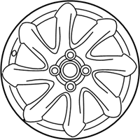 OEM 2009 Nissan Cube Aluminum Wheel - D0300-1A12B