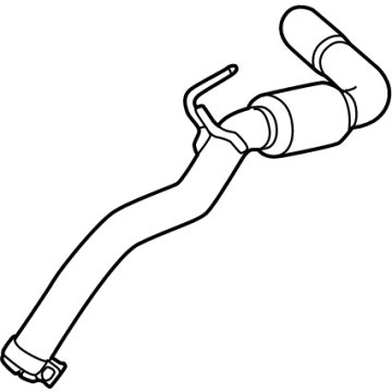 OEM 2020 Nissan Frontier Tube Assembly-Exhaust, Rear - 20050-9BT0A