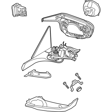 OEM BMW M4 OUTSIDE MIRROR HEATED WITH M - 51-16-8-084-353