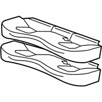 OEM Cadillac CTS Cushion Asm-Rear Seat *Vry Light Ttnum - 15860384