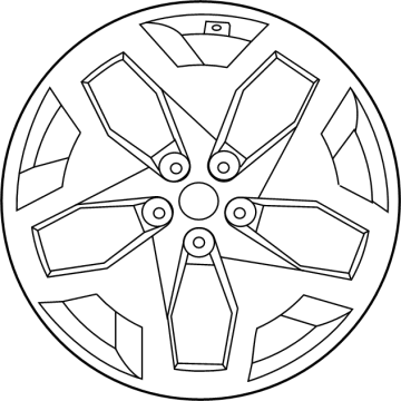 OEM Hyundai Santa Cruz WHEEL ASSY-ALUMINIUM - 52910-K5300