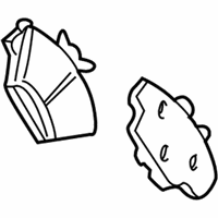 OEM 2003 Mercury Sable Front Pads - 1U2Z-2V001-JA