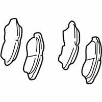 OEM 2004 Lexus ES330 Brake Pad Set - 0446533330