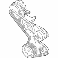 OEM 1999 Oldsmobile Silhouette Belt, Water Pump & A/C Compressor & Generator & P/S Pump - 19172683