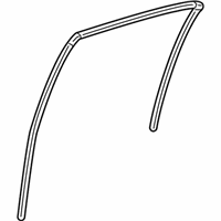 OEM 2011 Honda Accord Channel, Right Rear Door Run - 72735-TA5-A01