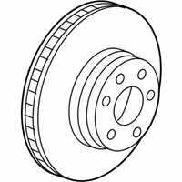 OEM 2009 BMW X6 Brake Disc, Ventilated - 34-11-6-886-481