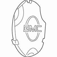 OEM 2005 GMC Savana 3500 Hub Cap ASSEMBLY (W/O Red Letters) *Silver - 9595534