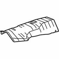 OEM Honda Accord Crosstour Plate A, FR. Floor Heat Baffle - 74601-TP7-A00